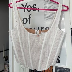 NWT With Jean Cindy Pointelle Corset